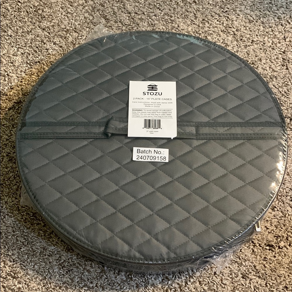 STOZU Gray Quilted Storage Case